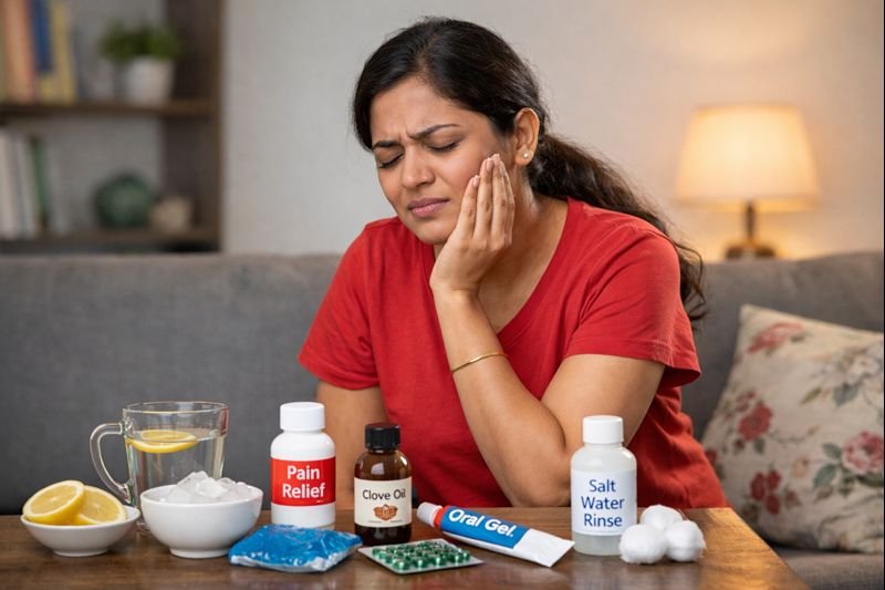 find Dr. Tharejas Dental Clinic offering safe dental pain relief guidance and expert care