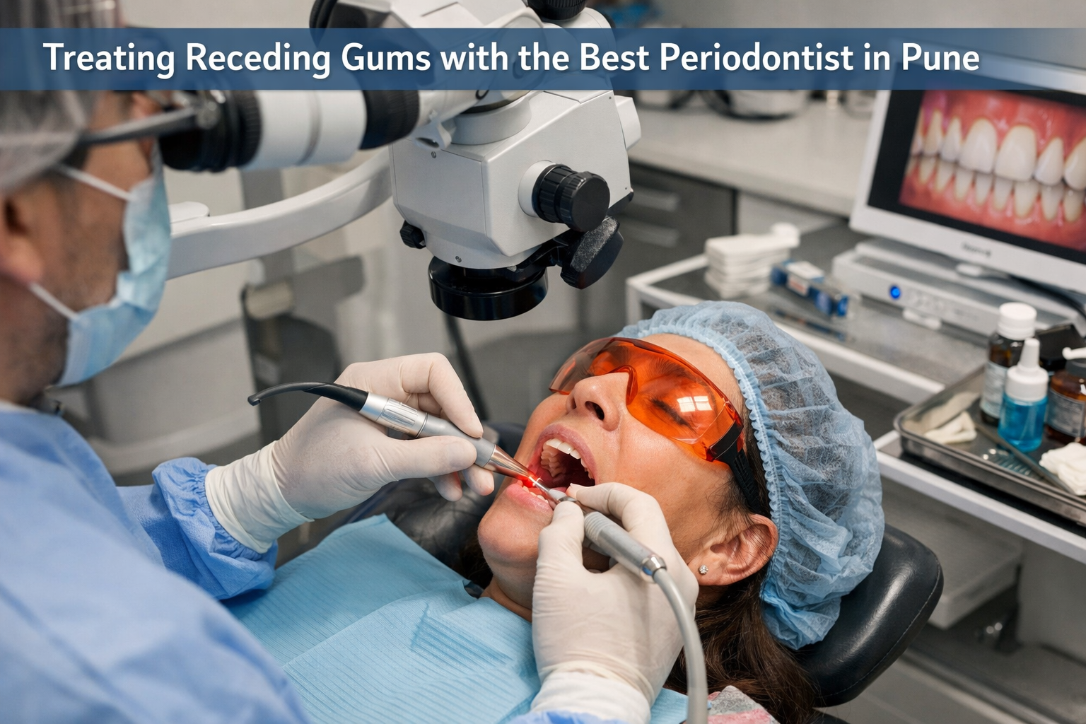 Find expert gum care with Dr. Amit Thareja treating receding gums at Dr. Tharejas Dental Clinia in Pune.
