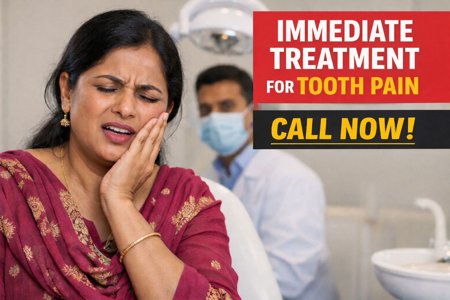 Find immediate tooth pain relief with Dr. Amit Thareja at Dr. Tharejas Dental Clinic in Pune.