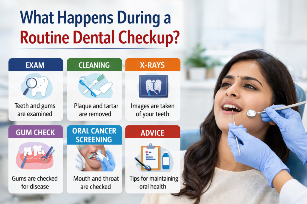 Find routine dental checkup and oral examination by Dr. Amit Thareja at Dr. Tharejas Dental Clinic in Pune