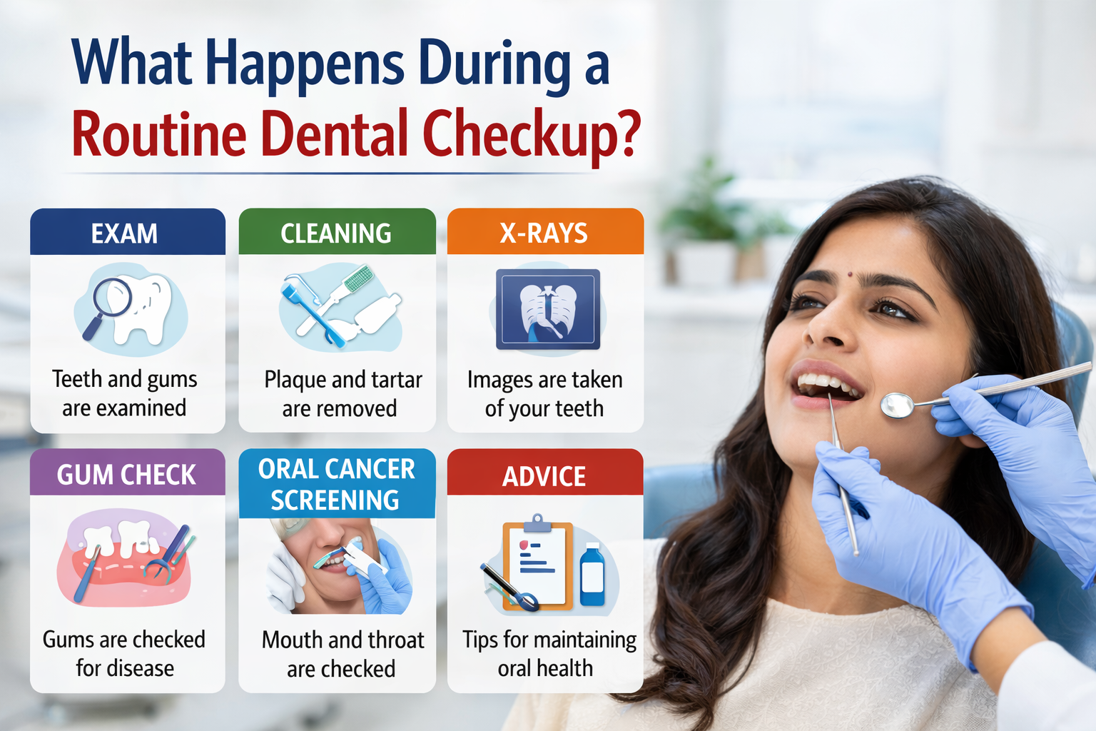 Find routine dental checkup and oral examination by Dr. Amit Thareja at Dr. Tharejas Dental Clinic in Pune